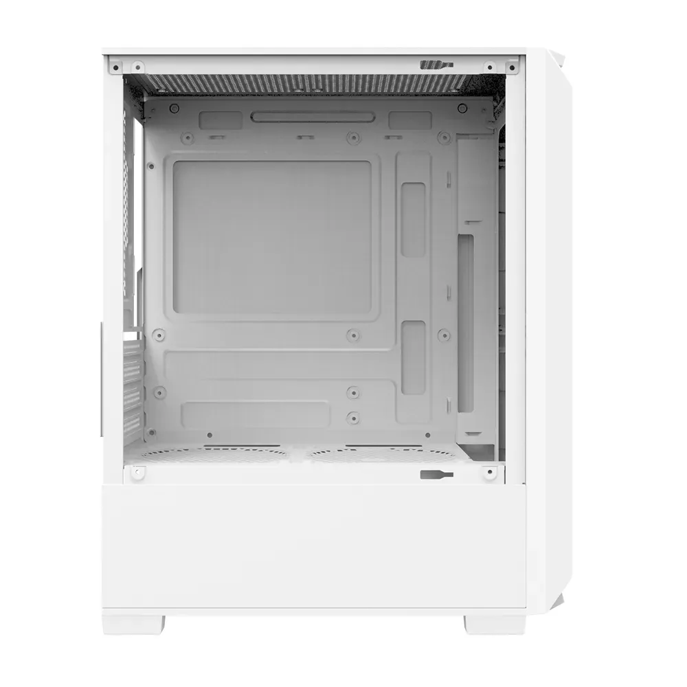 PC POWER WHITE BREEZE MESH GAMING CASING WITH 3 ARGB FAN and 230W PSU - Image 3