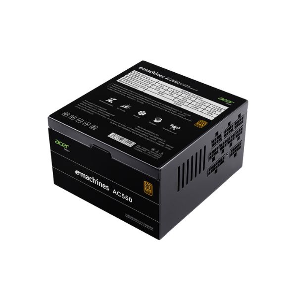 ACER GADGET AC550 BLACK 80 PLUS BRONZE FULL MODUAR POWER SUPPLY UNIT - Image 4