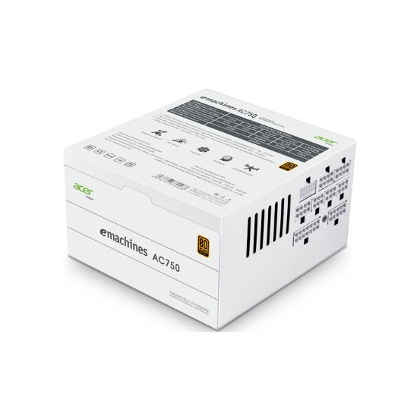 ACER GADGET AC750W WHITE 80 PLUS BRONZE FULL MODULAR POWER SUPPLY UNIT - Image 3