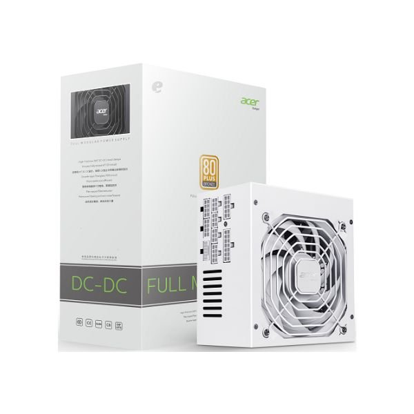 ACER GADGET AC750W WHITE 80 PLUS BRONZE FULL MODULAR POWER SUPPLY UNIT
