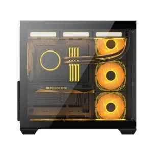 Alternative view of PC POWER DARK WOOD Casing With 7 FANS and 650W PSU