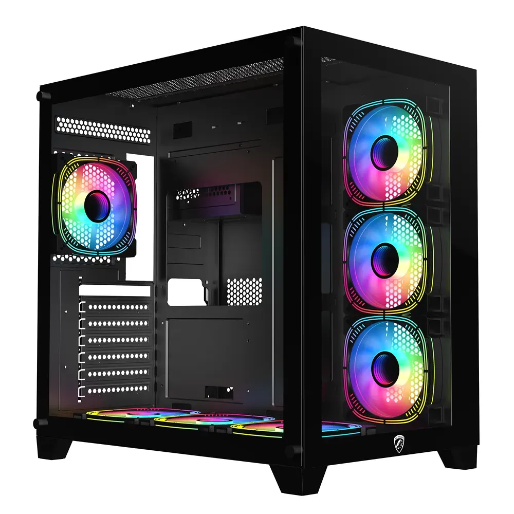 PC Power ICEBERG V2 black Gaming Case With 7 FANS