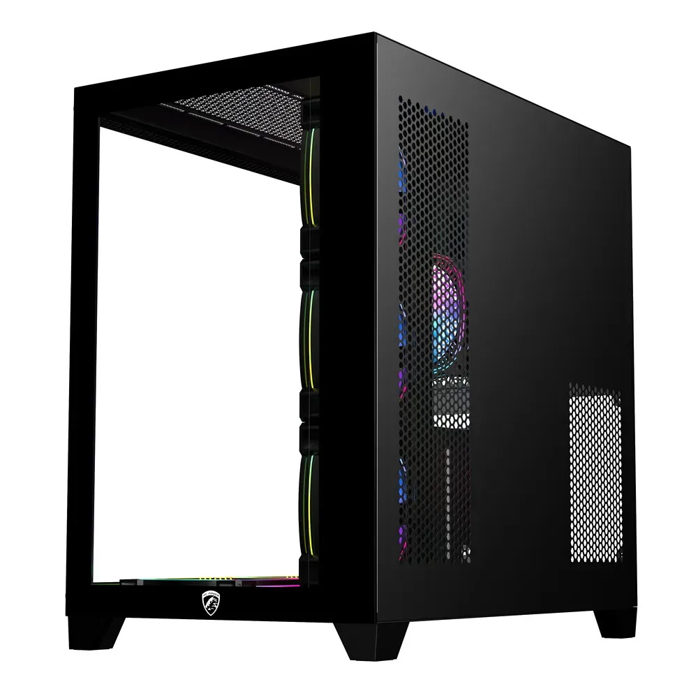 PC Power ICEBERG V2 black Gaming Case With 7 FANS - Image 3