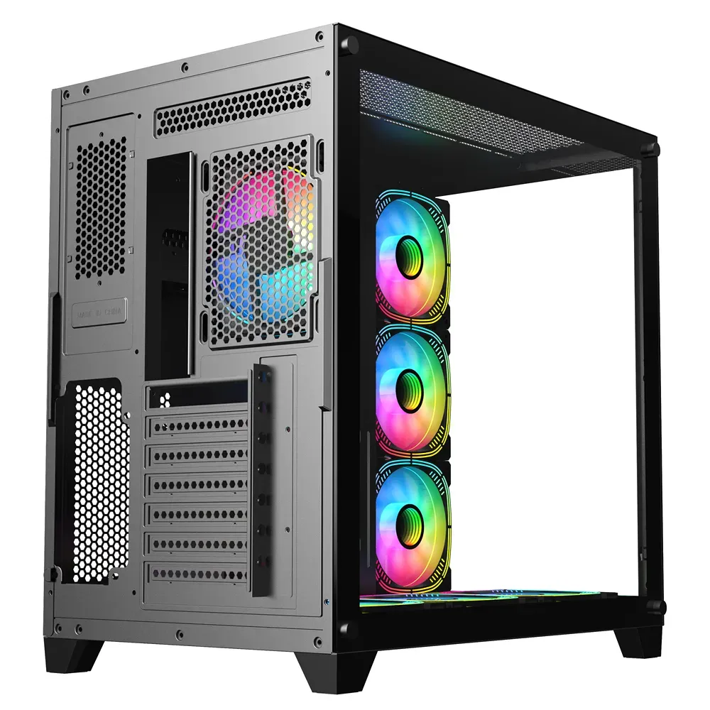 PC Power ICEBERG V2 black Gaming Case With 7 FANS - Image 5