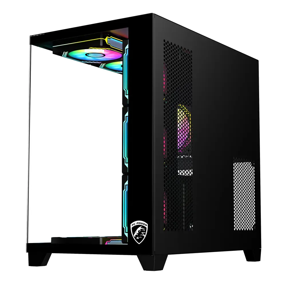 PC Power ICEBERG V3 Black Gaming Casing With 7 FANS - Image 4