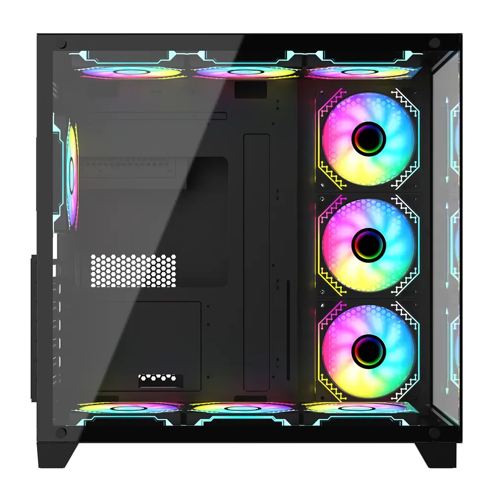 PC Power ICEBERG V3 Black Gaming Casing With 10 FANS - Image 5