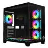 PC Power ICEBERG V3 Black With 650W PSU AND 7 FANS Gaming Casing