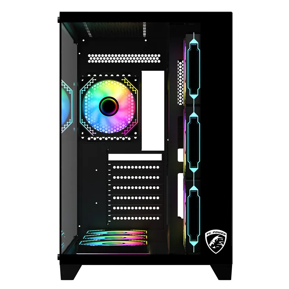 PC Power ICEBERG V3 Black Gaming Casing With 7 FANS - Image 5