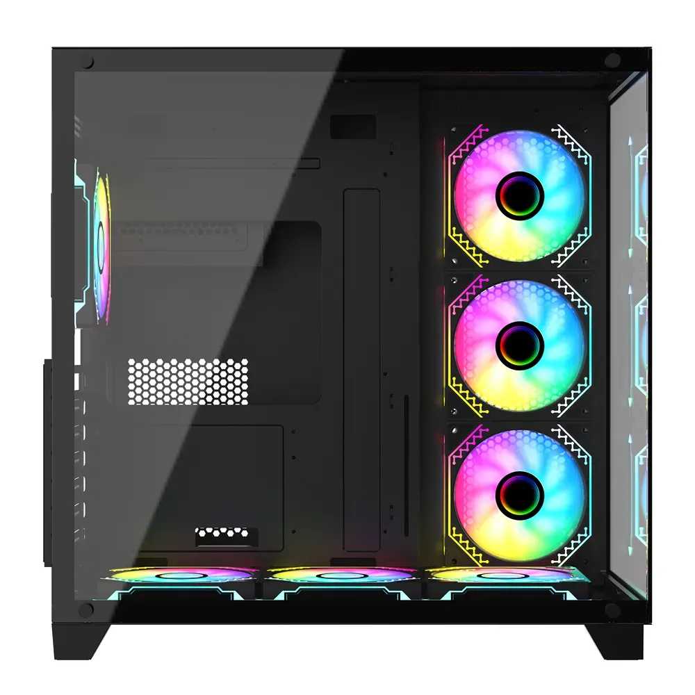 PC Power ICEBERG V3 Black Gaming Casing With 7 FANS - Image 3