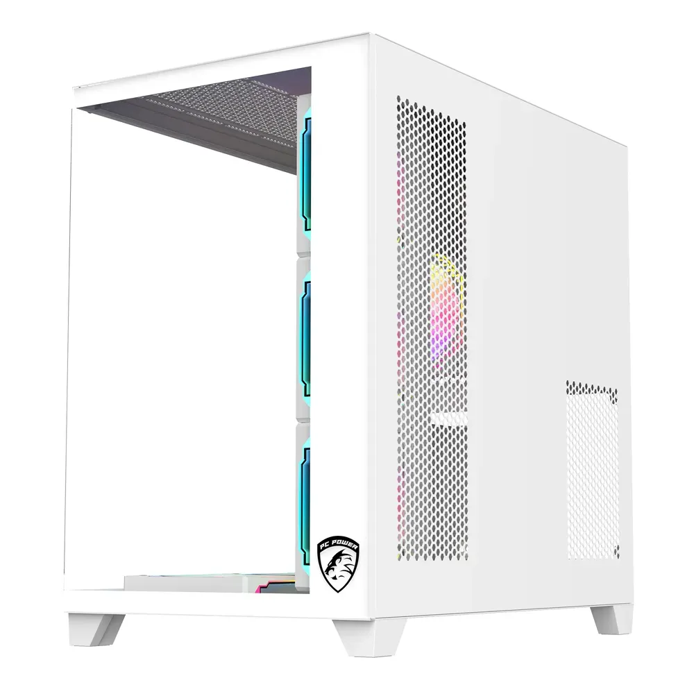 PC Power ICEBERG V3 White Gaming Casing With 7 FANS - Image 3