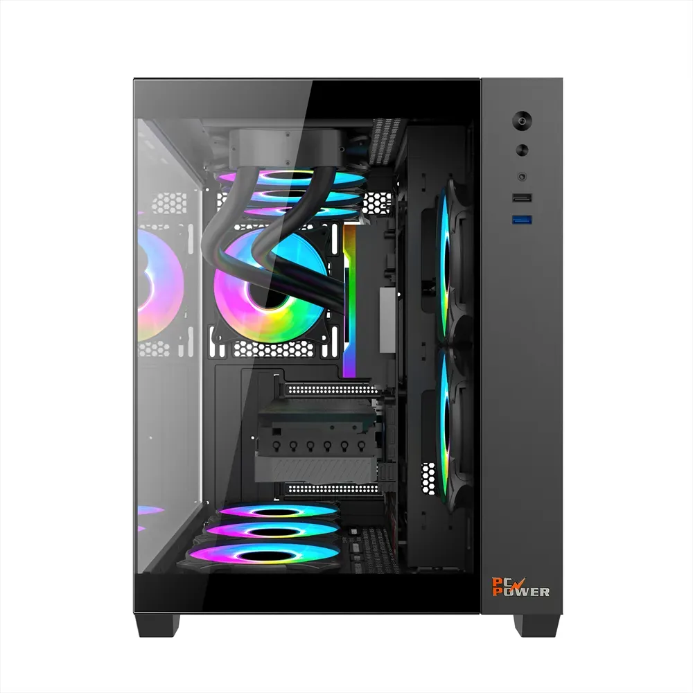 PC Power PG-H600 BK Iceland M-Atx/ Atx Gaming casing - Image 2