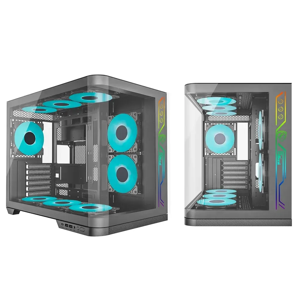 PC Power Iceland Edge BK Casing With 6 FANS and 850W 80+ GOLD PSU - Image 2