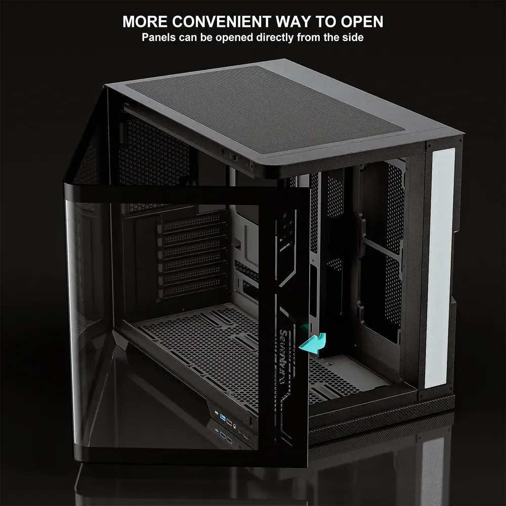 PC Power Iceland Edge BK Casing With 6 FANS and 850W 80+ GOLD PSU - Image 3
