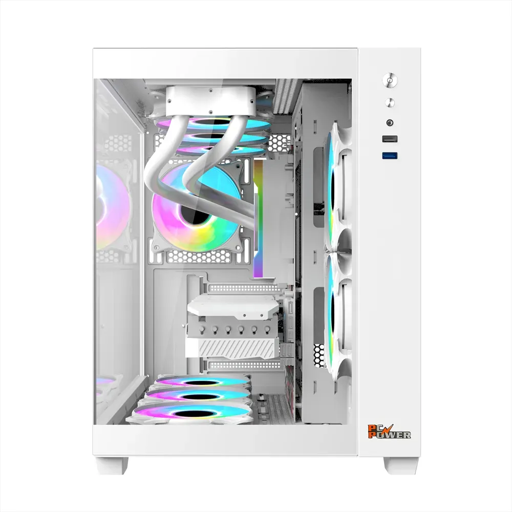 PC POWER ICELAND WH Casing With 6 FANS and 650W PSU - Image 3