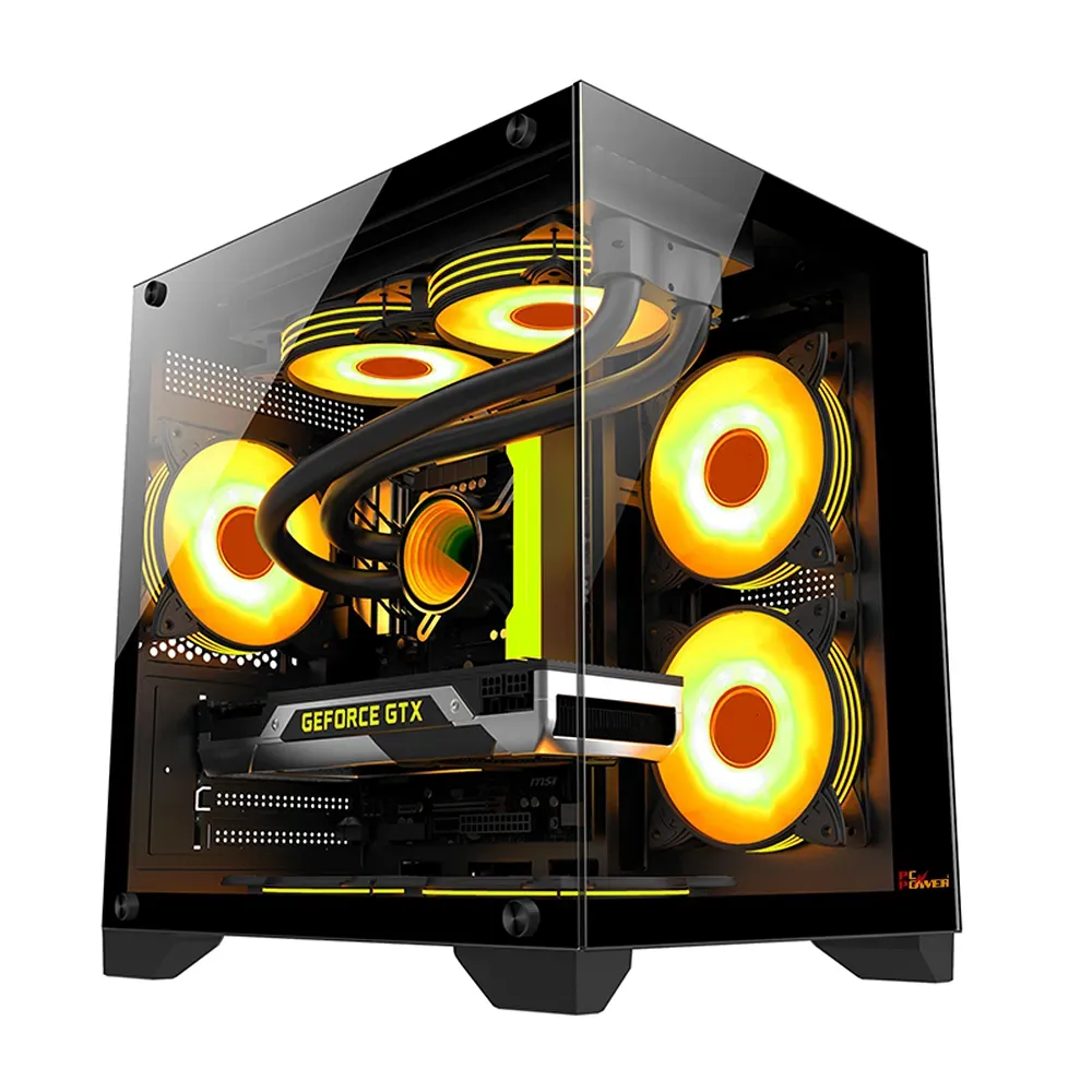 PC POWER OCEAN VIEW V1 BK M-ATX GAMING CASING