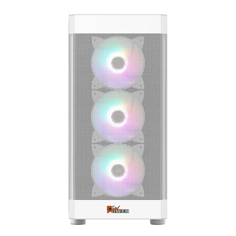 PC Power PG-H350 WH Icy Mesh M-Atx/Atx Gaming casing - Image 2