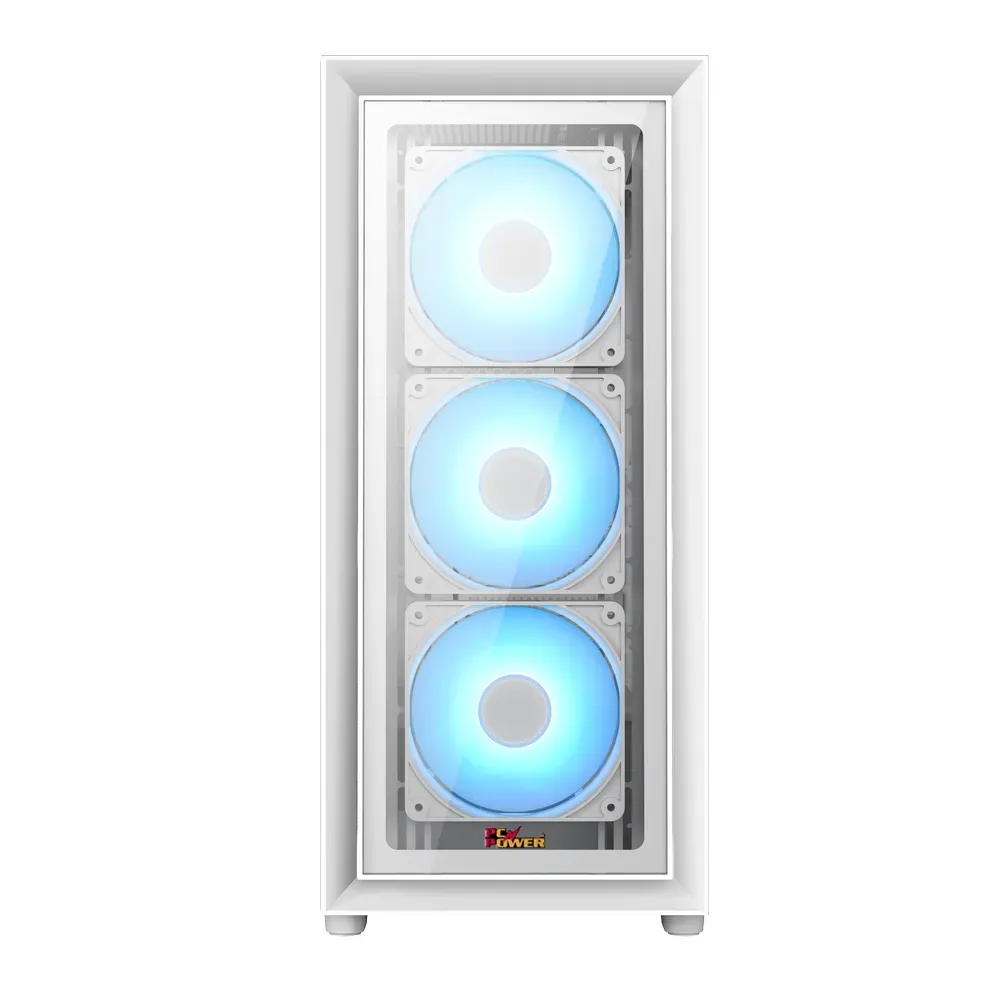 PC Power Crystal Glass V3 WH ATX Desktop Gaming Casing - Image 3