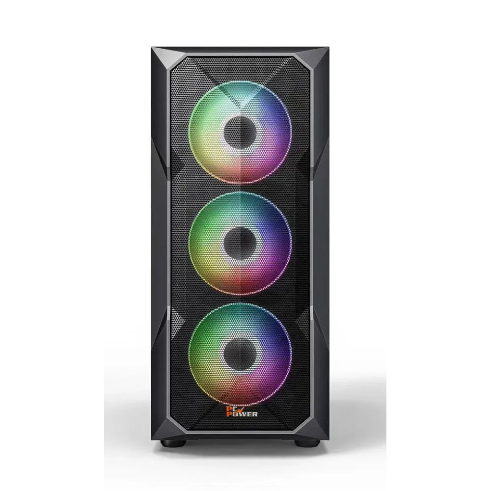 Pc Power PP-GC2301 BK Casing With 4 FANS and 550W PSU - Image 2