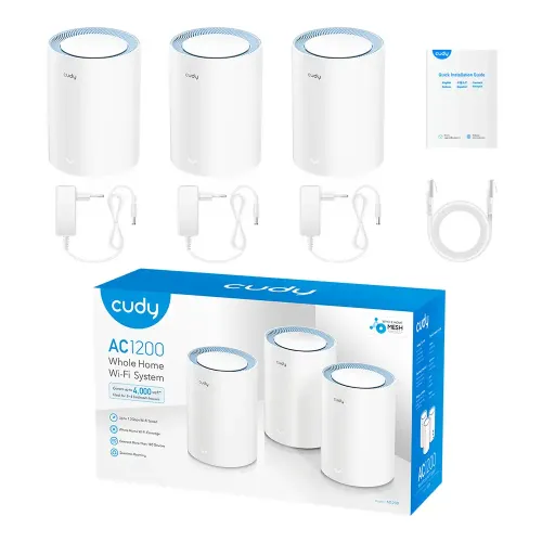 Cudy M1200 AC1200 Dual Band Mesh Router (3 Pack) - Image 4