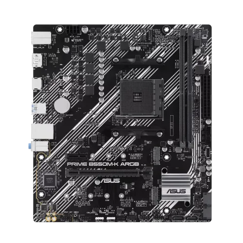 Asus PRIME B550M-K ARGB AMD AM4 mATX Motherboard - Image 2