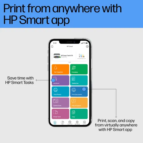 HP Smart Tank 670 Wi-Fi Duplexer All-in-One Color Printer - Image 4